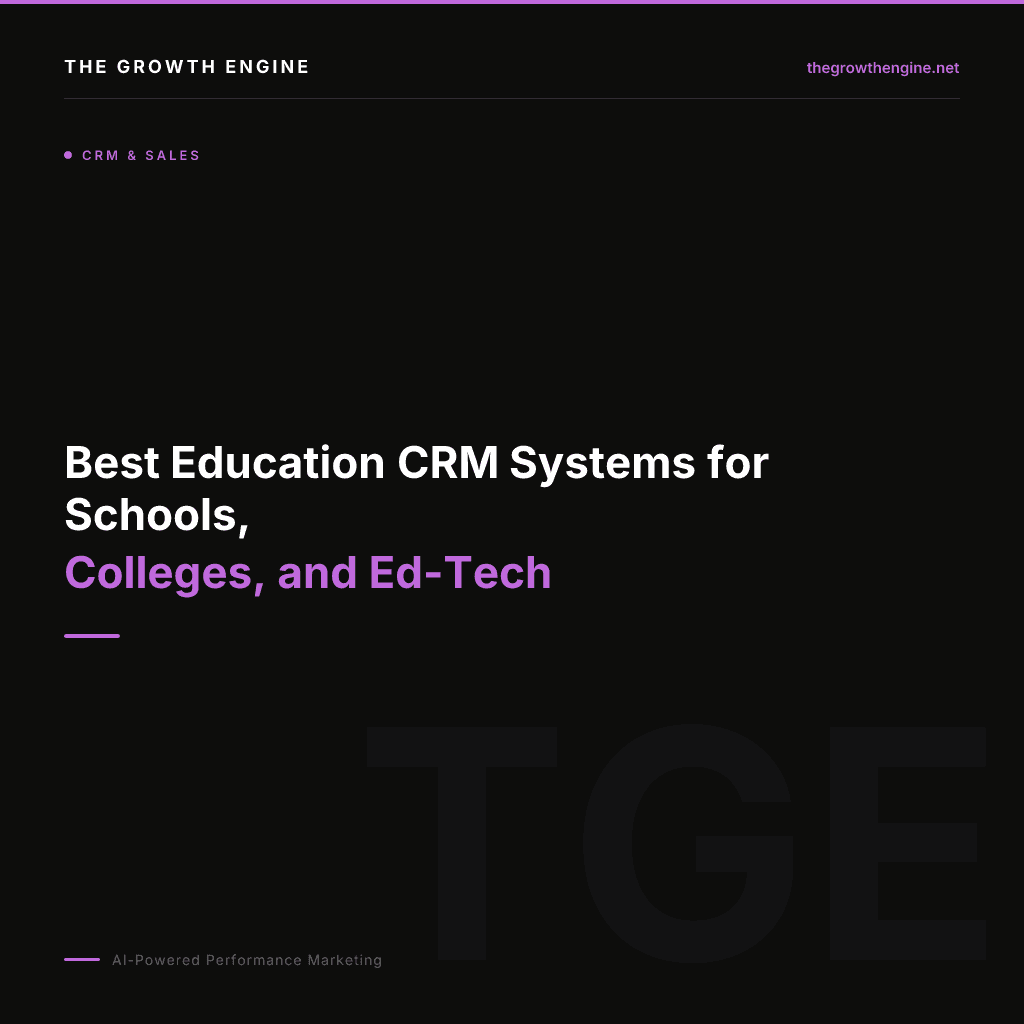 Education CRM for Admissions: Software vs Done-for-You (2026)