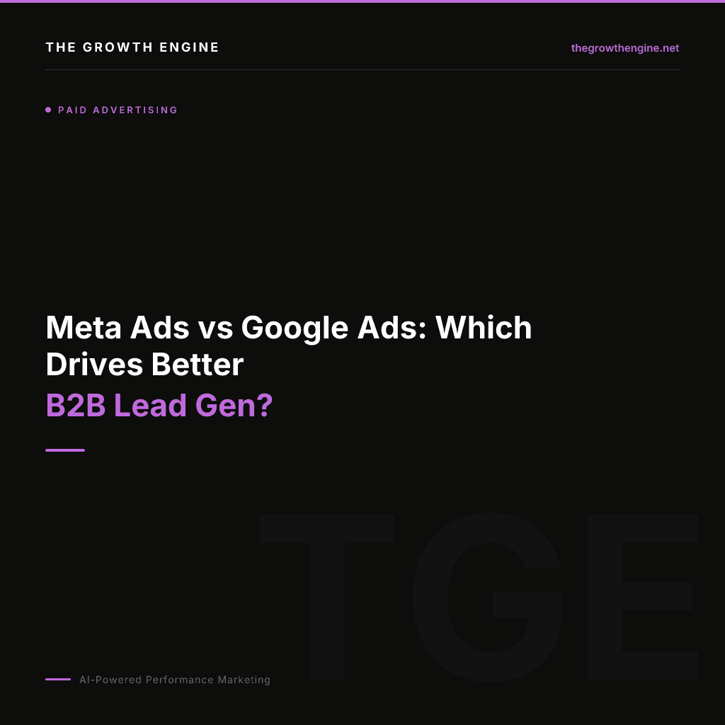 Meta Ads vs Google Ads: Which Drives Better B2B Lead Gen?