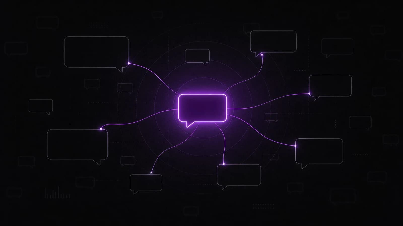 One AI assistant answering many customer conversations at the same time across every messaging channel.